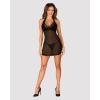 Комплект Obsessive Medilla chemise (Чорний, XS/S)