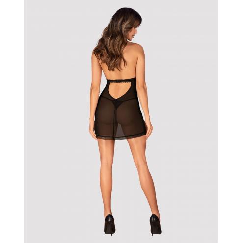 Комплект Obsessive Medilla chemise (Черный, M/L)