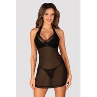 Комплект Obsessive Medilla chemise (Черный, M/L)