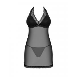 Комплект Obsessive Medilla chemise (Черный, M/L) - 5