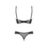 Комплект Obsessive Roxelia set otwarty (Черный, XS/S)