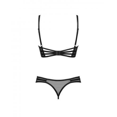 Комплект Obsessive Roxelia set otwarty (Черный, XS/S)