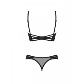 Комплект Obsessive Roxelia set otwarty (Чорний, M/L) - 3