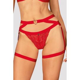 Пояс Obsessive Elianes (Червоний, M/L) - 5