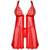 Комплект Obsessive Elianes babydoll (Червоний, XL/XXL)