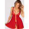 Комплект Obsessive Elianes babydoll (Червоний, XL/XXL)