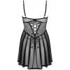 Комплект Obsessive Chemeris babydoll (Чорний, XS/S)