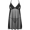 Комплект Obsessive Latinesa babydoll (Черный, M/L)