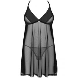 Комплект Obsessive Latinesa babydoll (Чорний, M/L) - 3