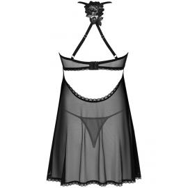 Комплект Obsessive Latinesa babydoll (Чорний, M/L) - 4