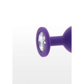 Toy Joy Medium Diamond Booty Jewel - Пробка анальна фіолетова - 2