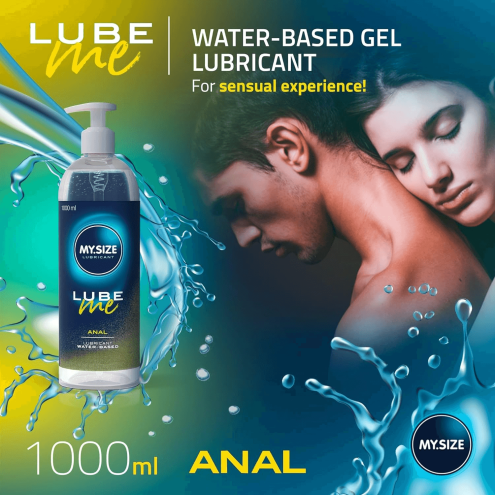 Лубрикант на водній основі Amor My.Size Lube Anal, 1000 мл