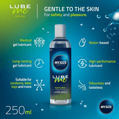 Лубрикант на водной основе Amor My.Size Lube Natural, 250 мл