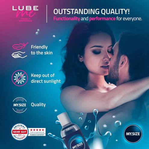 Лубрикант на водній основі Amor My.Size Lube Tightly Warming, 250 мл