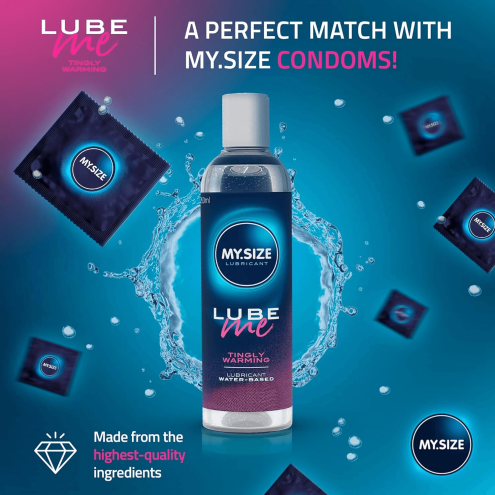 Лубрикант на водной основе Amor My.Size Lube Tightly Warming, 250 мл