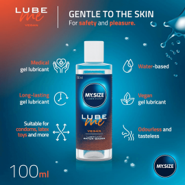 Лубрикант на водной основе Amor My.Size Lube Me Vegan, 100 мл - 4