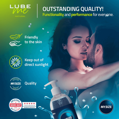Лубрикант на водній основі Amor My.Size Lube Natural, 1000 мл