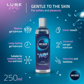 Лубрикант на водной основе Amor My.Size Lube 2in1, 250 мл - 3