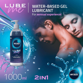 Лубрикант на водной основе Amor My.Size Lube 2in1, 1000 мл - 5