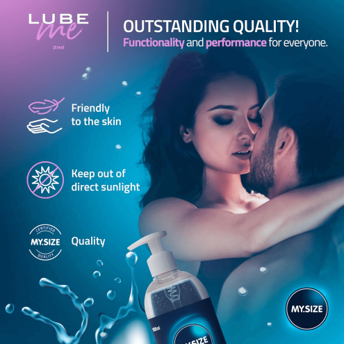 Лубрикант на водной основе Amor My.Size Lube 2in1, 1000 мл