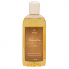 Массажное масло Amor Vibratissimo Coconut с ароматом кокоса, 250 мл - 1