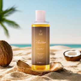 Масажна олія Amor Vibratissimo Coconut з ароматом кокосу, 100 мл - 1