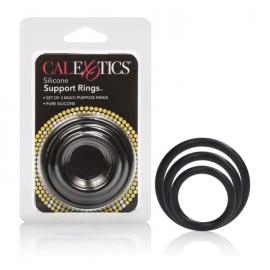 Ерекційні кільця Silicone Support Rings (чорний) - 5