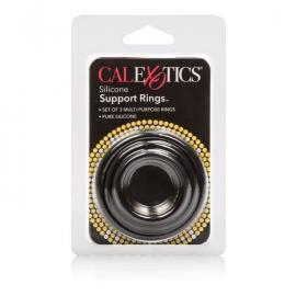 Ерекційні кільця Silicone Support Rings (чорний) - 3