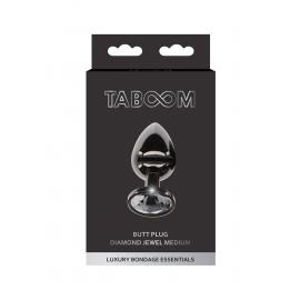Taboom - M Butt Plug With Diamond Jewel - Анальна пробка - 5