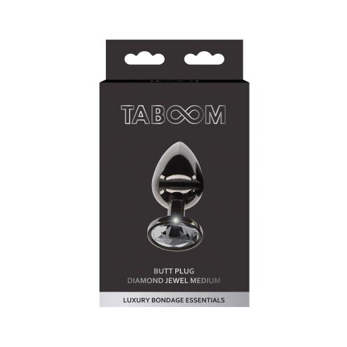 Taboom - L Butt Plug With Diamond Jewel - Анальна пробка