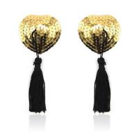Украшения для сосков Toyz4lovers Heart Shine Nipples Tassels, золотые