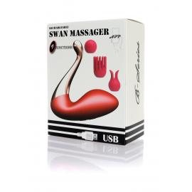 Вибростимулятор Swan massager, interchangeable heads - USB 9 Functions / APP Mobile - 7
