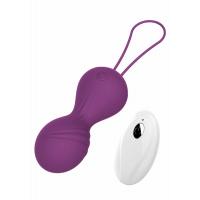 Вагінальні кульки Vibrating Silicone Kegel Balls USB 10 Function / Remote control -Purple