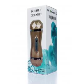 Подвійний мастурбатор Masturbator-Vagina Double Delight 35 функція USB