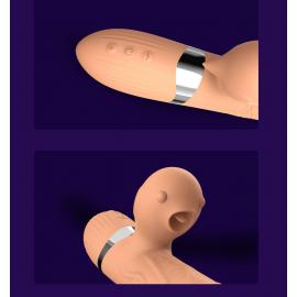 Вібратор Basia Thtusting Vibrator 2 in 1 Tongue Vibrators USB - 6