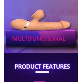 Вібратор Basia Thtusting Vibrator 2 in 1 Tongue Vibrators USB - 5