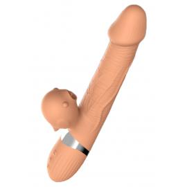 Вібратор Basia Thtusting Vibrator 2 in 1 Tongue Vibrators USB - 1
