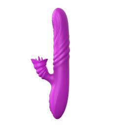 Вібратор Angelia, USB 3 functions of thrusting / 20 vibrations Purple - 3