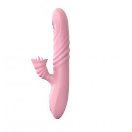 Вібратор Angelia, USB 3 functions of thrusting / 20 vibrations Flesh - 3