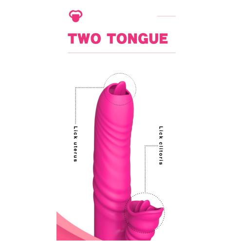 Вибратор Angelia USB 3 functions of thrusting / 20 vibrations Pink