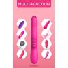 Вибратор Angelia USB 3 functions of thrusting / 20 vibrations Pink