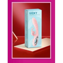 Вібратор Vicky USB Pink - 7