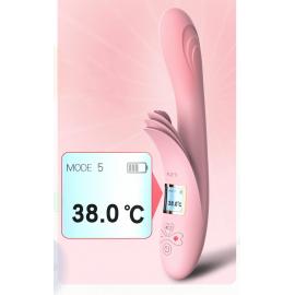 Вібратор з підігрівом Lilo USB-Pink - 6