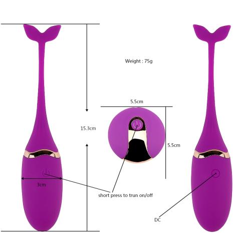 Віброяйце з пультом керування Vibrating egg (purple ) USB