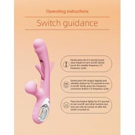 Вібратор Corse USB 36 functions of vibration and tapping - 6