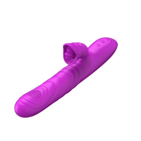 Вибратор Angelia, USB 3 functions of thrusting / 20 vibrations Purple