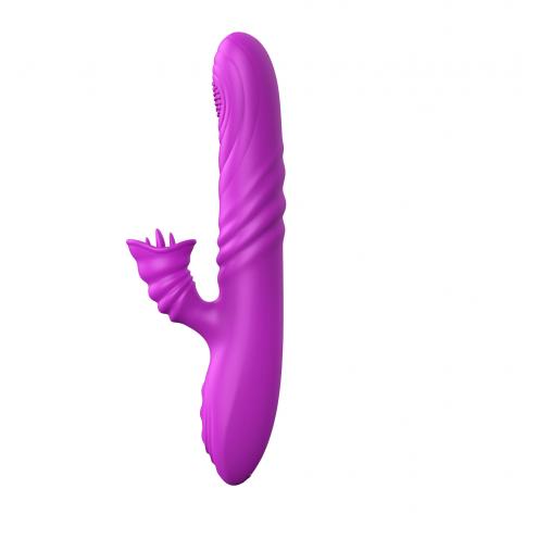 Вибратор Angelia, USB 3 functions of thrusting / 20 vibrations Purple