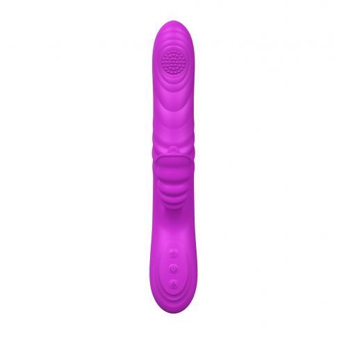 Вибратор Angelia, USB 3 functions of thrusting / 20 vibrations Purple