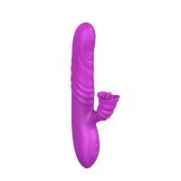 Вібратор Angelia, USB 3 functions of thrusting / 20 vibrations Purple