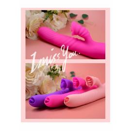 Вібратор Angelia USB 3 functions of thrusting / 20 vibrations Pink - 2
